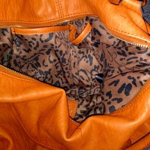 Jessica Simpson brown used leather purse